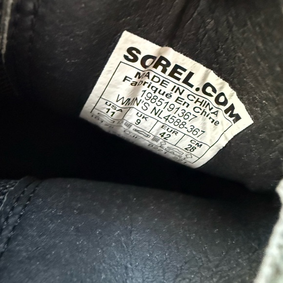 NWT Sorel Women's Joan of Arctic Wedge III Chelsea Bootie Dark Moss Sage Size 11 - Picture 7 of 9